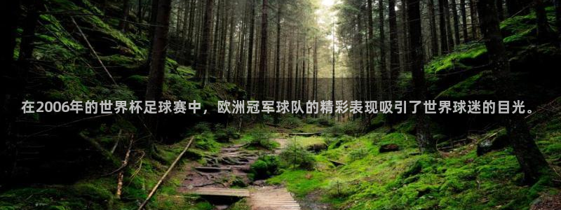 世预赛直播：在2006年的世界杯足球赛中，欧洲冠军球队的精彩表现吸引了世界球迷的目光。